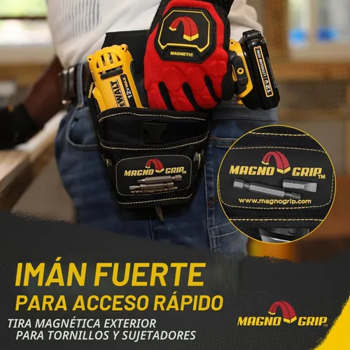Vista 3 de MagnoGrip 002 – 580 funda magnética para taladro, para zurdos y diestros, color negro.