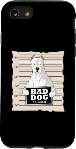 Vista 13 de iPhone 15 Dogo Argentino mug shot guilty dog Case