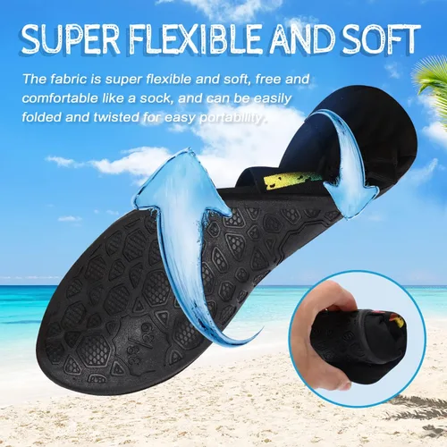 Vista 6 de ANLUKE - Zapatos para agua, de secado rápido, ideales para yoga acuático, playa, natación, surf, para mujeres y hombres