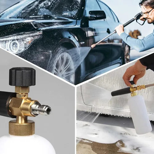 Vista 7 de 2 piezas de 1/4 pulgadas NPT macho lavadora a presión conexión rápida accesorios Adaptadores de presión de acero inoxidable, banda de rodadura