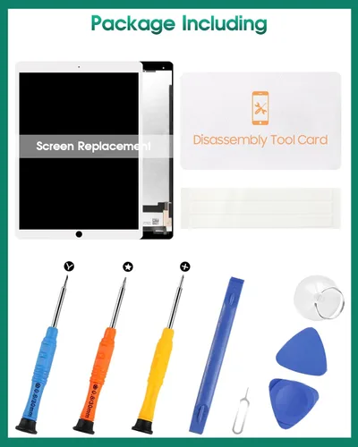 Vista 7 de Srjtek para iPad Pro 12.9 1st (2015) A1584 A1652 Reemplazo de pantalla LCD Pantalla táctil digitalizador + conector IC PCB Flex Cable Asamblea