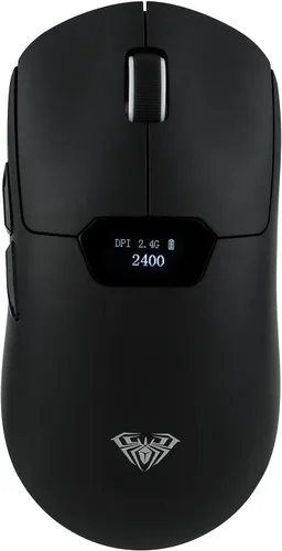 Vista 9 de MechLands Aula SC390 - Mouse ligero para juegos con pantalla de visualización, 2.4G/USB-C/BT mouse inalámbrico con batería de 400 mAh, ajustable
