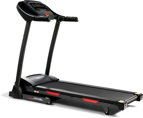 Vista 2 de Sunny Health & Fitness Premium Folding Incline Treadmill with Pulse Sensors, One-Touch Speed Buttons, Shock Absorption, Optional Bluetooth with