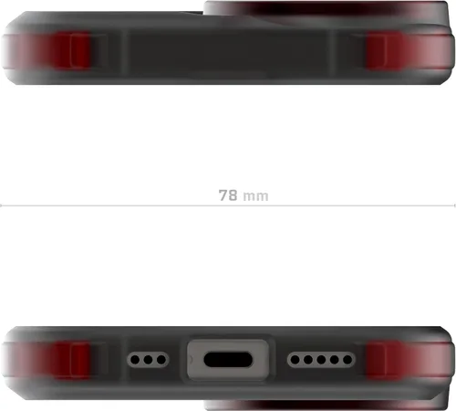 Vista 28 de Ghostek Covert Clear - Funda transparente para iPhone 15 Plus, silicona a prueba de golpes, compatible con accesorios Apple MagSafe, funda Negro