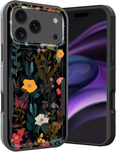 Vista 171 de Funda para iPhone Air, doble capa híbrida resistente resistente a prueba de golpes de policarbonato duro + funda protectora de silicona suave