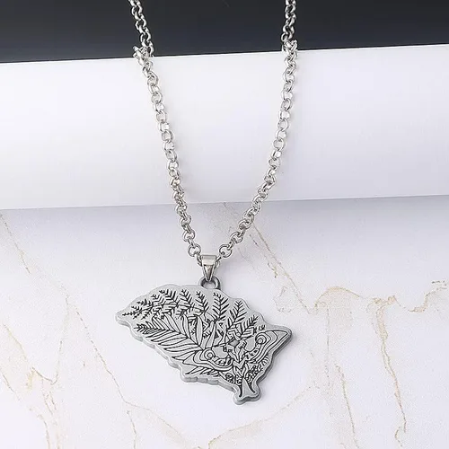 Vista 5 de SONGCHANGJEWELRY Vintage Silver Plated Necklace The Last of Us Pendant Necklace Cosplay - Last of Us Gifts for Men Women Fan