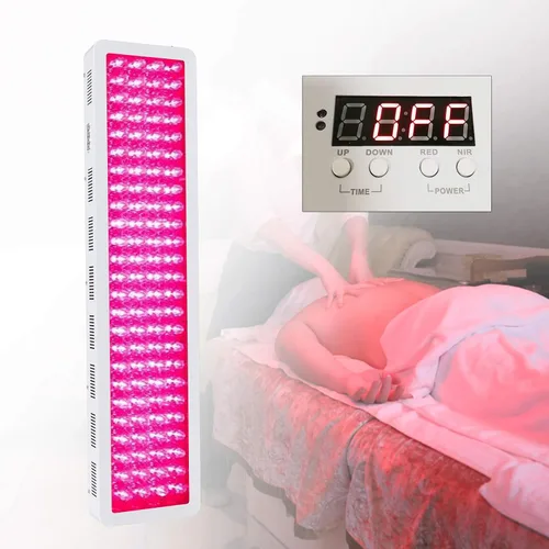 Vista 2 de Terapia de luz roja para cuerpo, lámpara de terapia de luz infrarroja roja LED dispositivo de luz infrarroja 1000 W 110 V para alivio del dolor