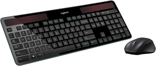 Vista 2 de Logitech Teclado solar inalámbrico K750 negro para Windows Teclado de recarga solar (con ratón)