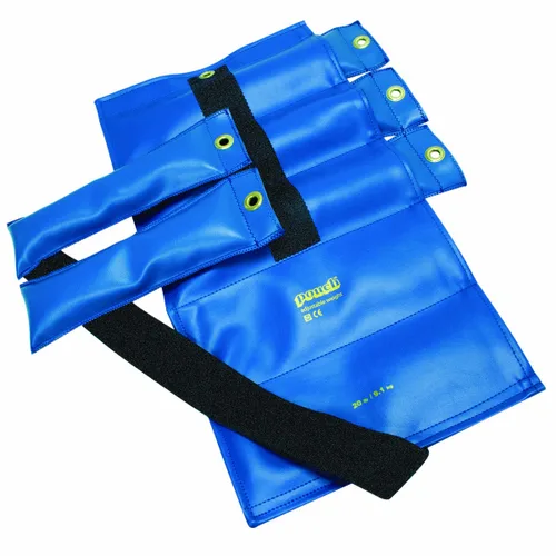 Vista 3 de CanDo 10-0301 The Cuff Pouch - Peso variable de muñeca y tobillo, negro, inserciones de 5 x 1 libra, tamaño de 5 libras
