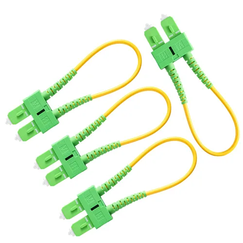 Vista 8 de GwliUni 4 unids OM3 Loopback Plug Tester Multimodo LC-UPC Fibra óptica Duplex Cable Adaptador 50/125