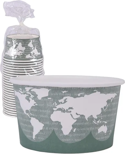 Vista 17 de Eco-Products, Inc Recipientes para sopa con diseño del mundo, Mixto, 1000