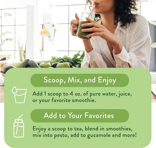 Vista 7 de VIDAPURA Mighty Maca Plus Mango por la Dra. Anna Cabeca – Superfood Greens Polvo para energía diaria y vitalidad – Sin azúcar, vegano, alcalino