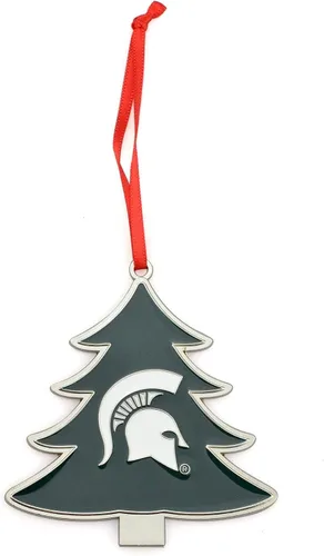 Vista 14 de Alabama Crimson Tide Circle Logo Árbol en forma de adorno de Navidad de metal