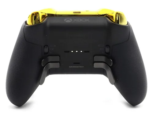 Vista 6 de Modded Zone UN-MODDED Custom Controller Compatible with Xbox ONE Elite Series 2 (Gold Thunder)