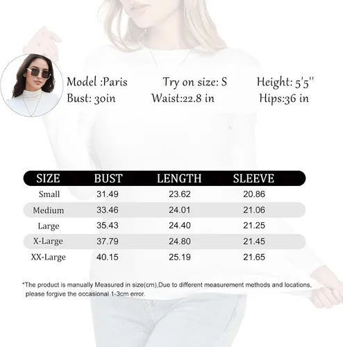 Vista 5 de Camisetas de algodón de manga larga para mujer, ajustadas, cuello redondo, camisetas básicas en capas, ajustadas