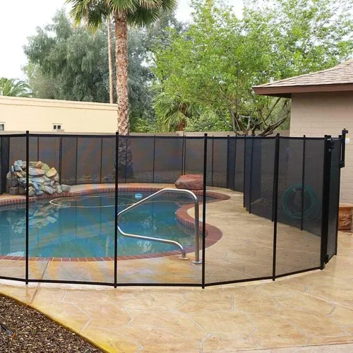 Vista 9 de VINGLI Puerta de valla de piscina autoenganchable, valla de seguridad para piscina enterrada con bisagra de cierre automático, barrera de seguridad
