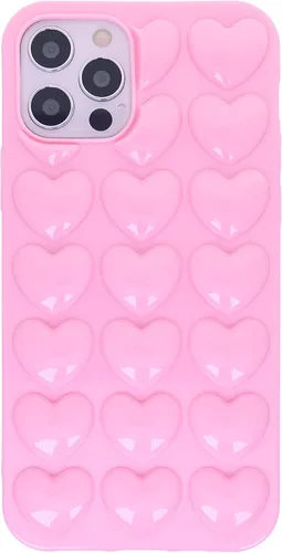 Vista 16 de Funda para iPhone 11 para mujer, funda de gel Kawaii 3D Pop Bubble Heart Kawaii, linda funda para iPhone 11 de 6.1 pulgadas, color negro