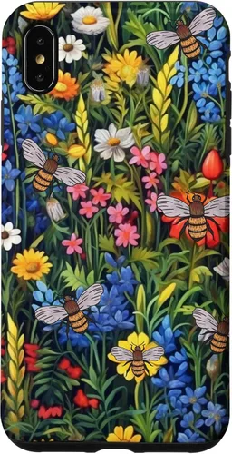 Vista 11 de Funda para iPhone 12 mini Bees And Wildflowers