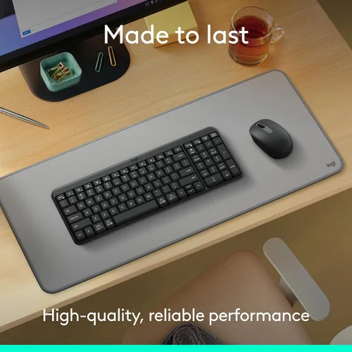 Vista 3 de Logitech Teclado Bluetooth K250 con teclado numérico, fácil conectividad, teclado inalámbrico compacto fabricado con plástico reciclado, resistente