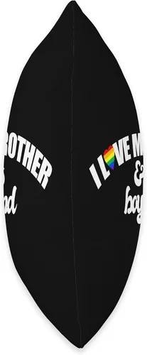 Vista 2 de I Love My Brother & His Boyfriend GAY RIGHTS LGBTQ+ sis bro Throw Pillow