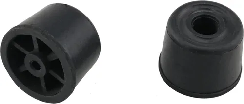 Vista 3 de Tope de puerta de goma negra para montaje en el suelo, protector de pared con tornillos para el hogar, oficina, escuela