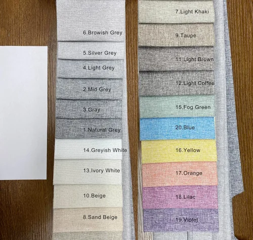 Vista 9 de Fcosie Cortinas plisadas de lino sintético para ventana, extra ancha, 100 % opacas, para teatro, cine, cafetería, pasillo, loft, dormitorio, bar