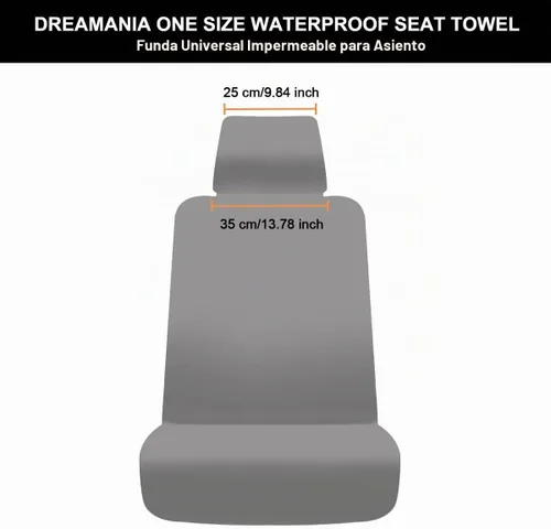 Vista 7 de Funda de asiento impermeable, protector de asiento de automóvil mejorado contra el sudor, perfecto para asiento universal antideslizante de Negro