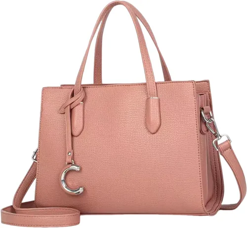 Vista 10 de NICOLE & DORIS Bolsos de mujer elegantes con asa superior para mujer, bolsos de hombro de piel sintética impermeable