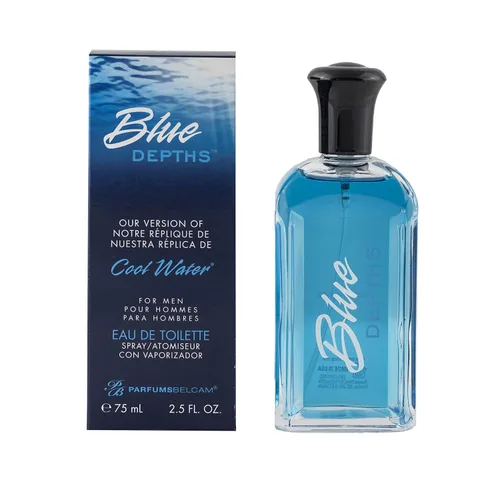 Vista 5 de Myrurgia Yacht Man Blue Eau de Toilette Spray de 3.4 onzas y PB Parfums Belcam Blue Depths Eau de Toilette Spray corporal inspirado en agua fría