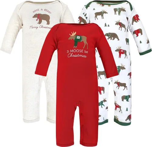 Vista 7 de Hudson Baby - Overol unisex de algodón para bebé Manzana