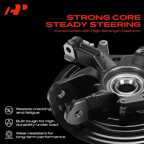 Vista 6 de A-Premium Conjunto de cubo de cojinete de rueda y nudillo de dirección trasero izquierdo compatible con Ford Explorer 2002-2005, Explorer
