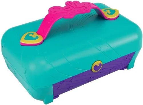 Vista 4 de Polly Pocket Hidden Places Dance Par-taay! Estuche con tema de baile, muñecas y accesorios