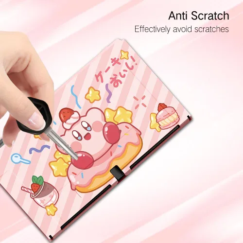 Vista 5 de PERFECTSIGHT Protective Case Compatible with Nintendo Switch OLED Anti-Scratch Shockproof Slim Cover Case for NS Switch and Joy-Con, Cute Hard
