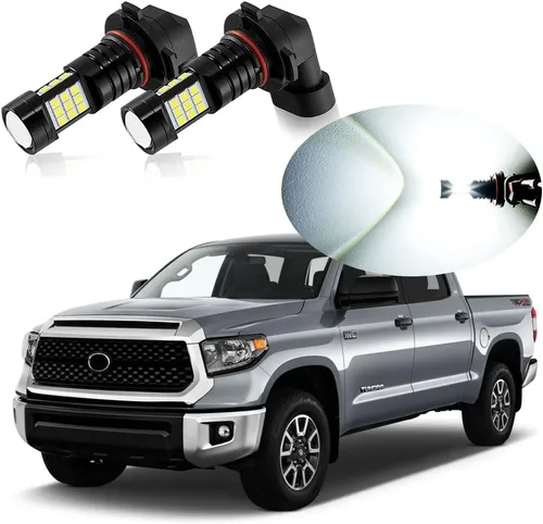Vista 9 de Bombilla LED antiniebla H10 9145 9140, 6000 K, xenón blanco, compatible con Ford Explorer 2002-2010 y 2016-2018, paquete de 2