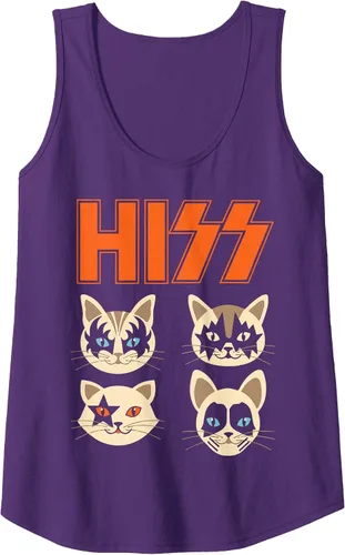 Vista 3 de Camiseta sin mangas Hiss Funny Cats Kittens Rock Rockin Negro