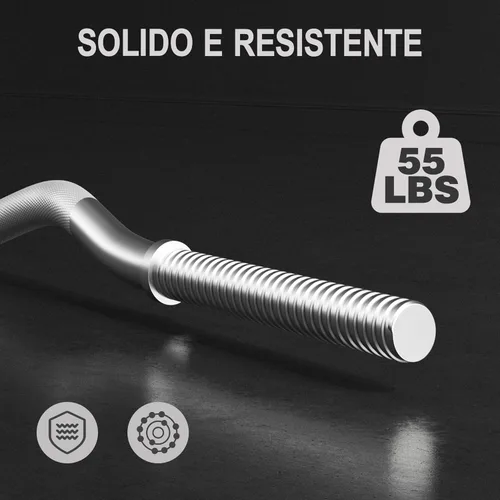 Vista 5 de Topeakmart Juego de pesas olímpicas de rizo para ejercicios de levantamiento de pesas con placa olímpica ajustable, juegos de pesas para el hogar