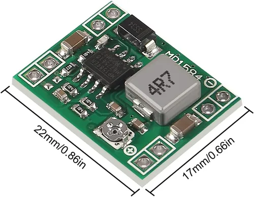 Vista 10 de 15PCS 12-24V a 5V 3A DC-DC Step Down Módulo de fuente de alimentación MP1584EN Convertidor Buck ajustable