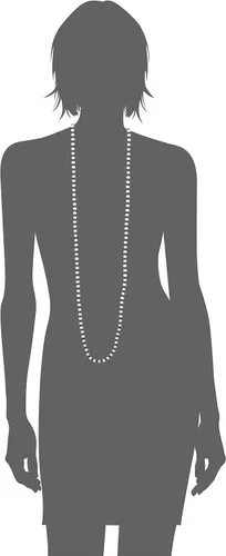 Vista 4 de 7, 7,5, perlas de agua dulce cultivadas de color blanco con 4hebra de infinitas5mm. Collar, 50