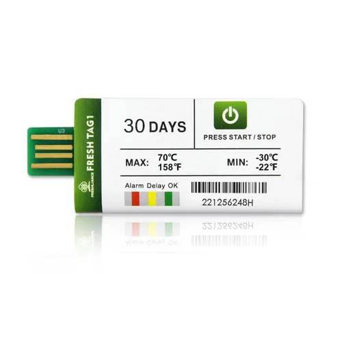 Vista 13 de Freshliance - Registrador de datos de temperatura desechable USB con 30000 puntos, informes PDF CSV automáticos de alta precisión, 7 días de uso