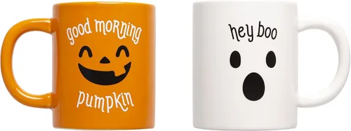 Vista 16 de Pearhead Taza de cristal de fantasma, decoración del hogar de Halloween, taza de vidrio para café y té, accesorios de otoño, taza de temporada de 12