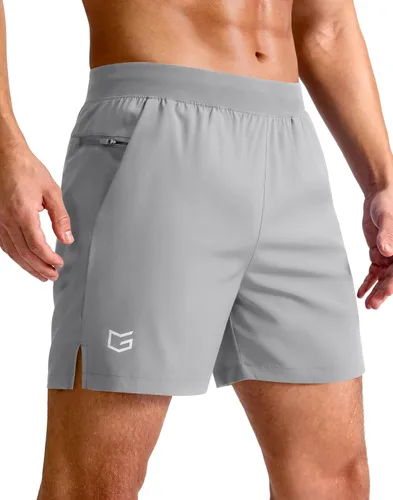 Vista 20 de G Gradual Pantalones cortos deportivos para correr para hombre de 7/5/9 pulgadas, bolsillo con cremallera, ligeros, para entrenamiento, gimnasio