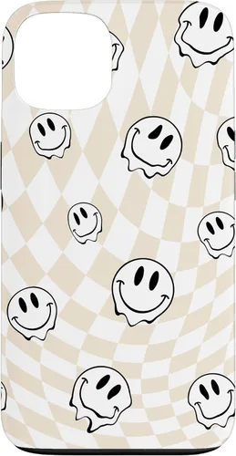 Vista 7 de Retro Swirl - Carcasa para iPhone 17, diseño de cara sonriente feliz