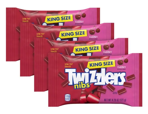 Vista 10 de Regaliz Merry Berry Punch de Munchique, caramelos masticables en forma de twists de tamaño rey – 12 bolsas de 5 oz (60 oz en total) – Dulces