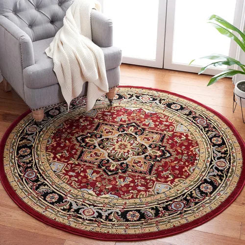 Vista 28 de SAFAVIEH Colección Lyndhurst Alfombra Decorativa - 2'3" x 4', marfil y rojo, diseño oriental tradicional, no desprende pelusa y de fácil cuidado