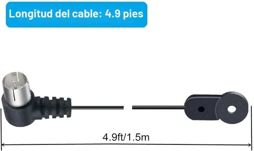 Vista 4 de Ancable FM antena 75 ohm UNBAL para receptor de estéreo Yamaha Natural Sound