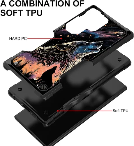 Vista 1045 de Funda para Galaxy A14 5G, [Doble Capa][Protección contra Caídas de Grado Militar de 10 Pies] [Antideslizante] Funda Resistente a Prueba de Golpes