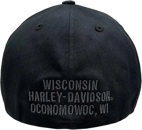 Vista 2 de Harley-Davidson - Gorra de béisbol para hombre, color negro