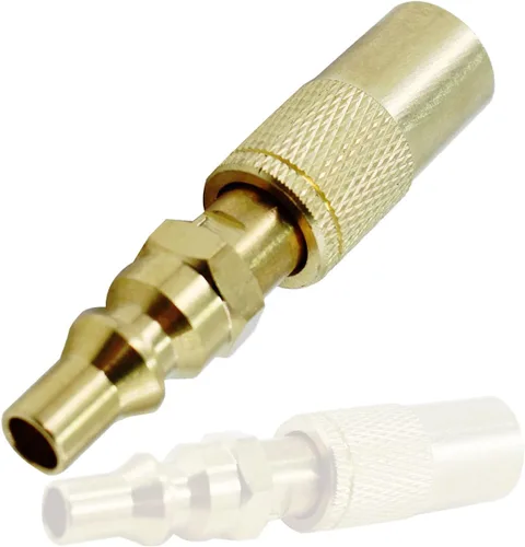 Vista 10 de MENSI Adaptador de propano de 1/4 de pulgada, accesorio de desconexión rápida compatible con Stansport, Camp Chef Mountaineer, Eureka Gonzo