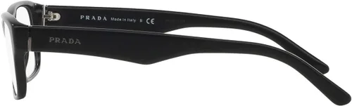 Vista 3 de Prada Heritage PR 16MV 1BO1O1 - Lentes rectangulares de plástico negro mate, 2.165in, Mate negro