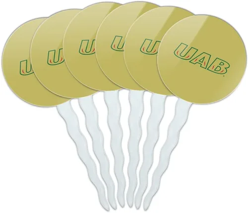Vista 235 de Abilene Christian - Juego de 6 palillos para cupcakes con logotipo secundario